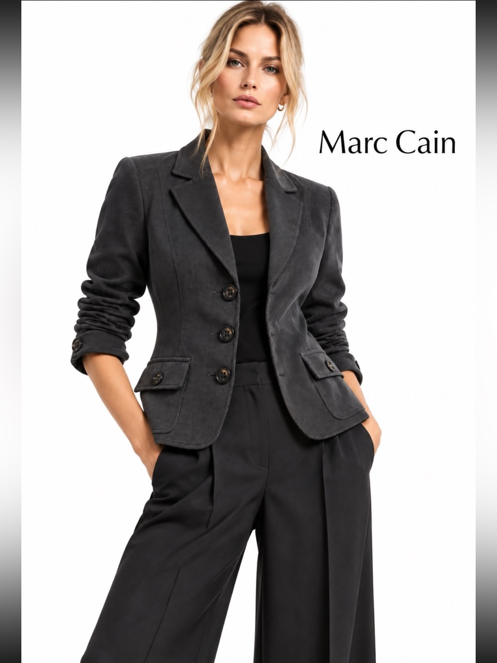 MARC CAIN, the Silk & Virgin wool blazer!